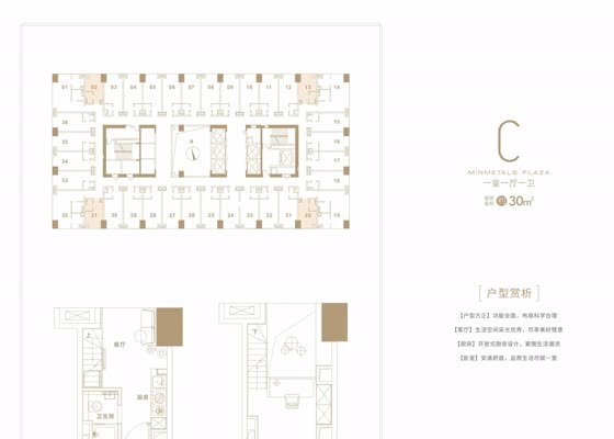 30㎡公寓c户型