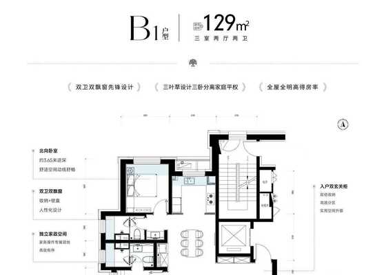 B1户型129㎡