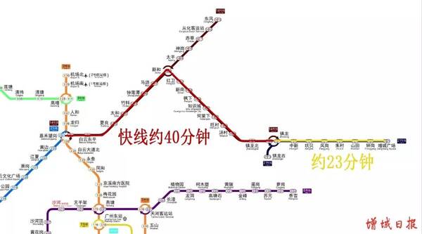快了!地铁21号线可直接换乘快车,增城人到广州