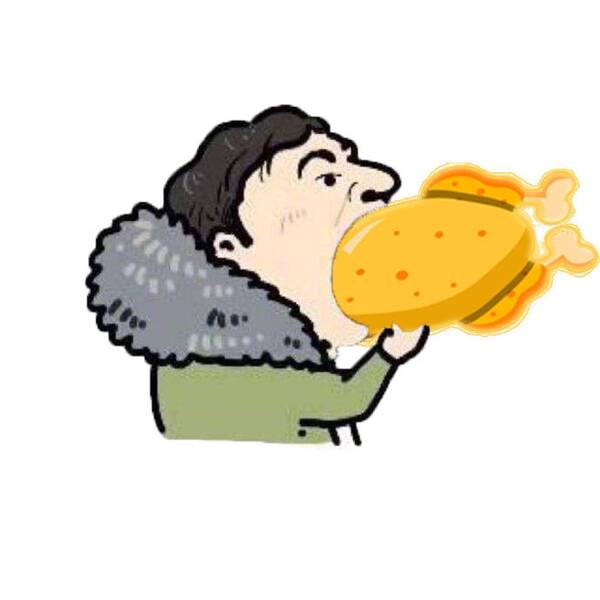 王校长能吃面包,能吃车标,更能吃炸鸡