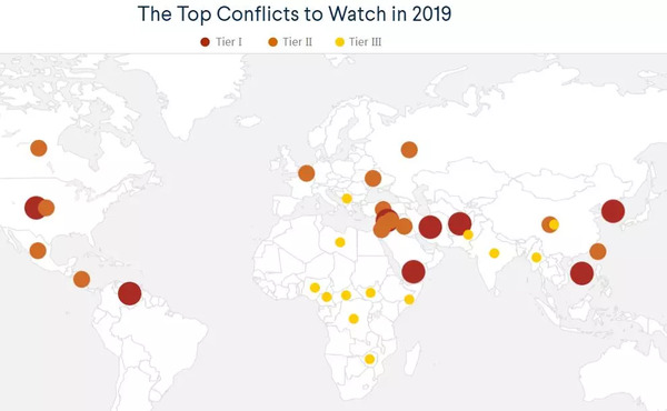 美智库发布2019年全球冲突排名 南海或引爆中