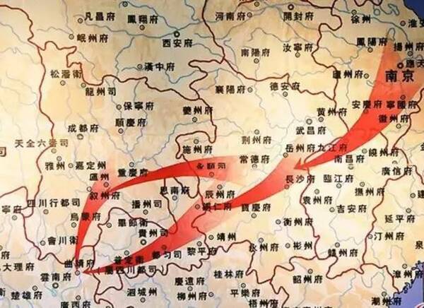 傅友德出征路线图 1,忍无可忍的朱元璋 公元1368年,朱元璋建立明朝图片