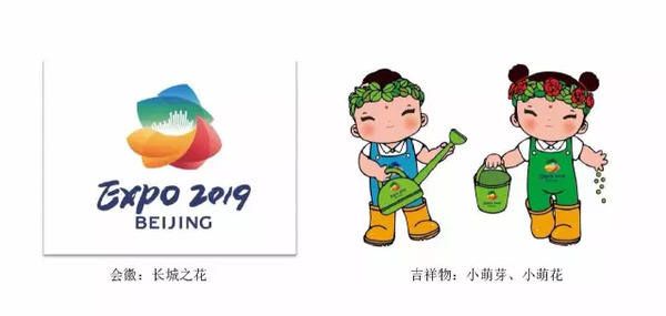 2019年北京"世园会"会徽和吉祥物