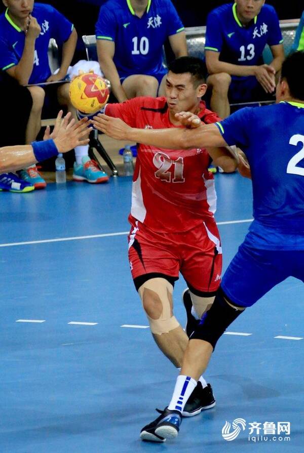 十三届全运会手球山东队28:13胜天津队