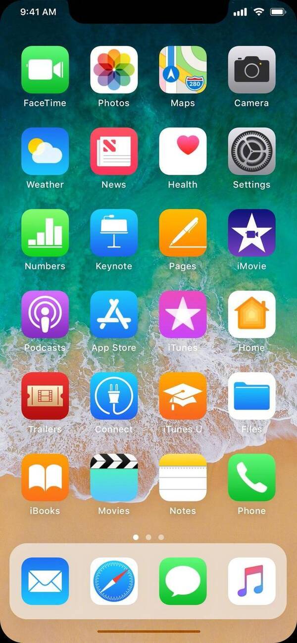 疑似苹果iPhone 8屏幕截图!额头边角不显示iO