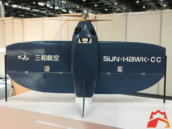 北京航展现场的奇葩展品:立式垂直起降无人机