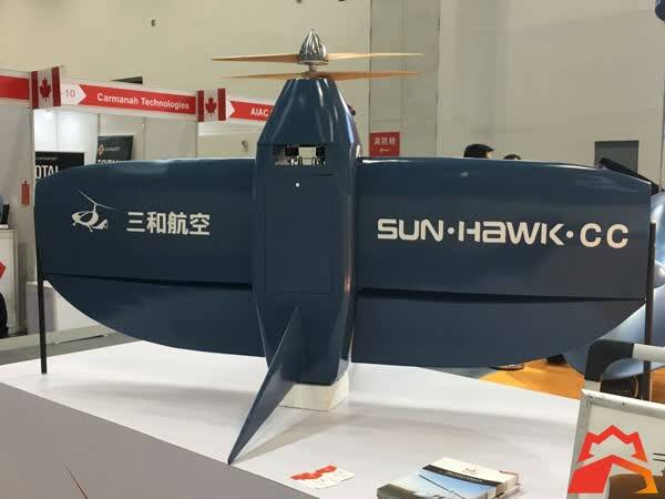 北京航展现场的奇葩展品:立式垂直起降无人机