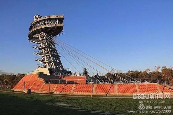 哈尔滨新添一处观光塔，斜行观光电梯全市唯一|可俯瞰两岸风光
