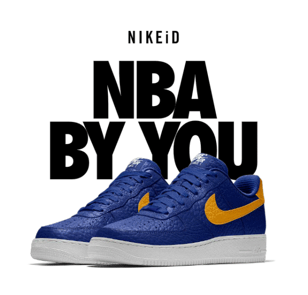 球迷福音!nike af-1增加nba logo定制选项!
