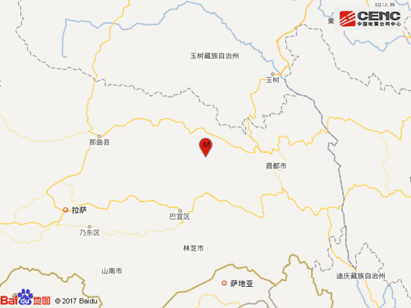西藏昌都市边坝县发生3.1级地震图片