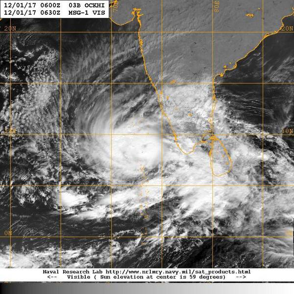 地冻的隆冬,竟然有强台风靠近印度!看看哪里会