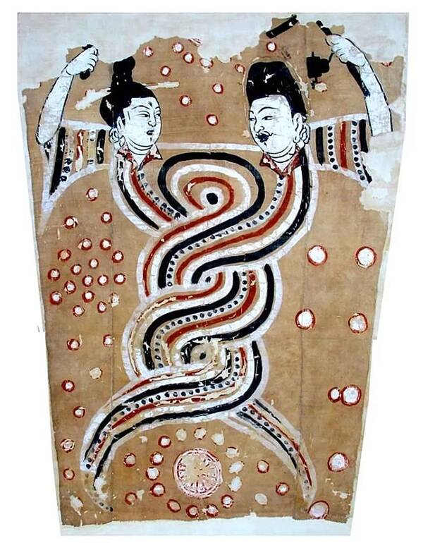 让文物说话 · 让历史发声 | 吐鲁番博物馆 · 伏羲女娲像绢画