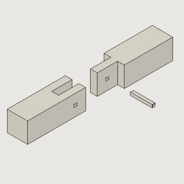 全套榫卯结构gif动画,看看古人的智慧找找刺激!