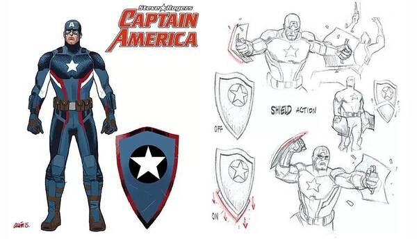 《复联3》美队新盾牌曝光,居然还是双手盾,致