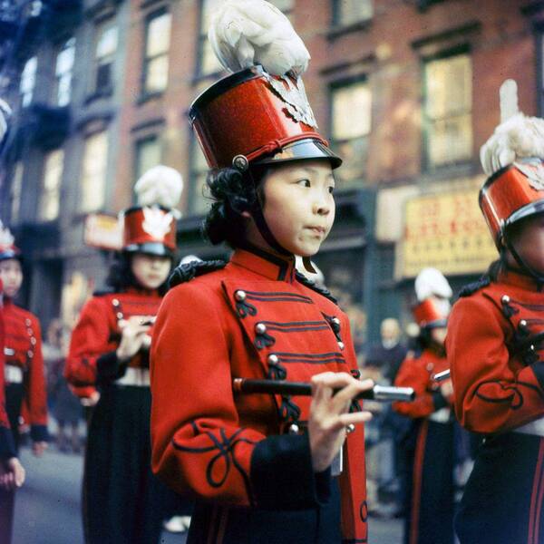 60年代纽约唐人街欢庆春节盛况 韩国人越南人