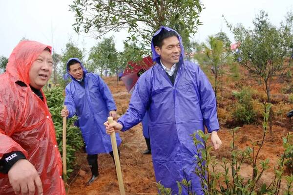 新春上班第一天,寒风冷雨中,书记市长带着大家