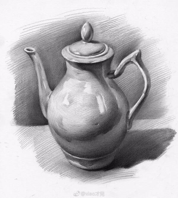 罐子素描图片图片