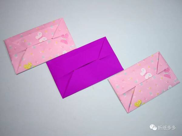一张正方形纸折美丽的信封,简单的信封儿童手