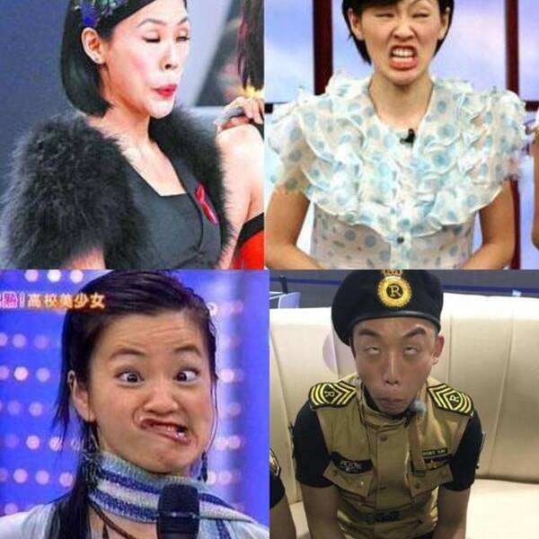 明星搞笑图片;小s郑凯丑出天际;邓超 薛之谦 陈奕迅太