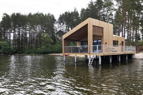 挪威水上小木屋