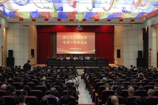 扫黑除恶 洪山持续发力不落闲