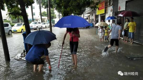 台风艾云尼引起强降雨:端州四大街道情况各不
