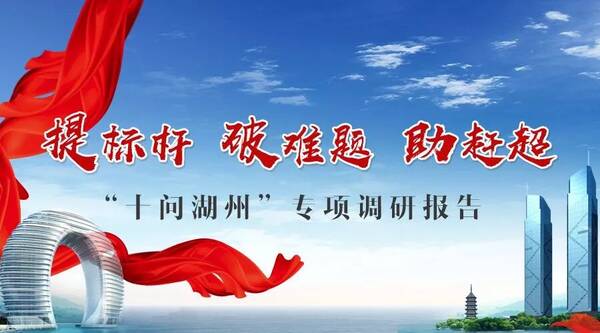 【十问湖州⑦】打造奋力赶超发展的高素质专业