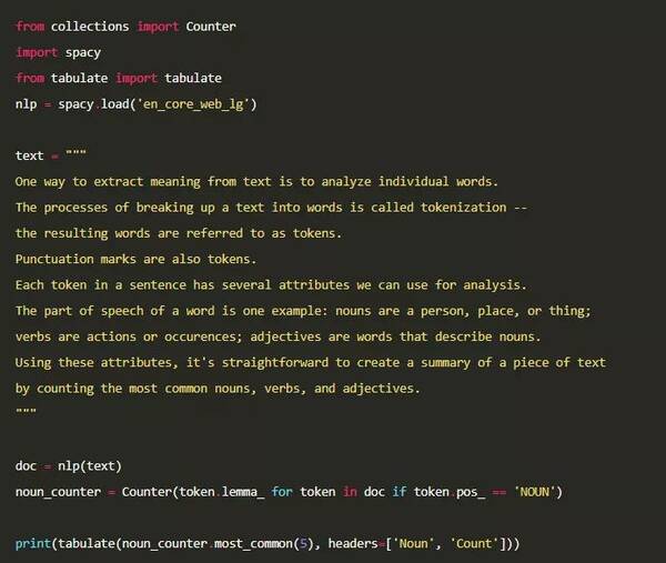NLP 教程:词性标注、依存分析和命名实体识别