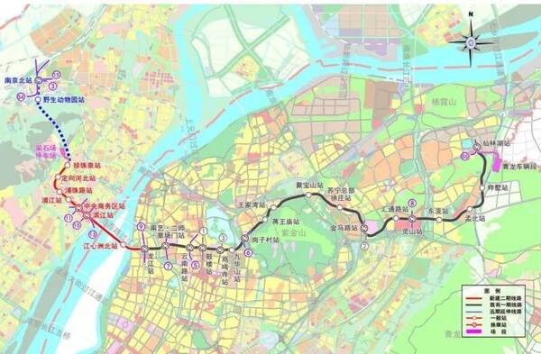 4年后南京江北新区再增一条地铁!4号线二期环