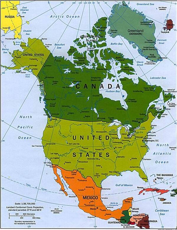 2018最新签证领区划分