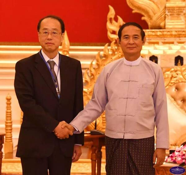 这个日本人究竟是何来历?缅甸总统、昂山素季