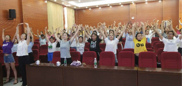 中国幼儿基本体操促进会专家莅临长沙县幼儿教