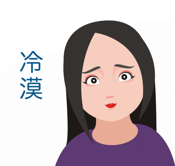 高冷地看着陌生人, 对于熟人却总是一副八卦脸, 前后具有反差萌~ 陌生