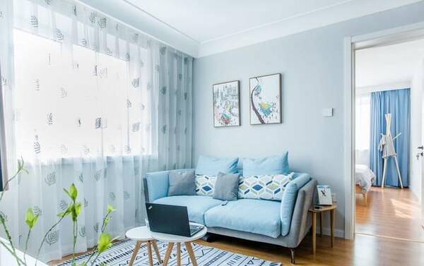 头一次见墙面这样刷漆的,70平小户型,颜值不输