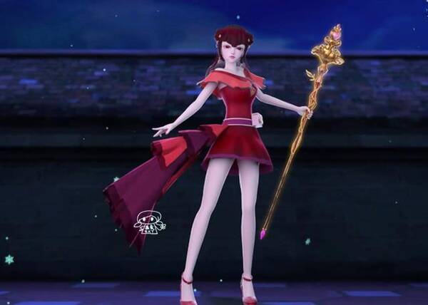 五个叶罗丽拿法杖的动作,白光莹酷,曼多拉霸气,你能模仿几个?图片