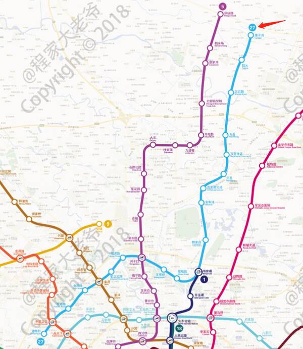 地铁3号线、5号线、27号线!耶~这四通八达的