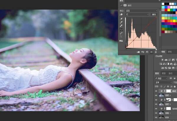 利用色彩平衡和曲线红绿蓝通道打造日式小清新