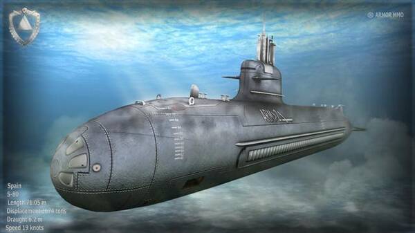 西班牙造了新潜艇,却发现超重沉下去上不起来