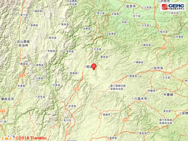 贵州毕节市威宁县附近发生3.5级左右地震图片