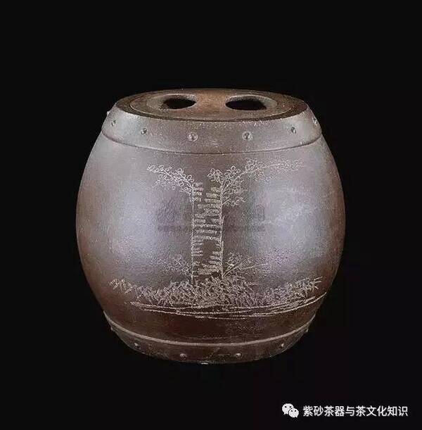 清乾隆 王南林制紫砂茶叶罐 ▲ 民国 紫砂茶叶罐 (一对) ▲ "杨彭图片
