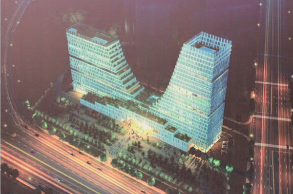 陕建一建集团第五公司绿地自贸综合体项目举办