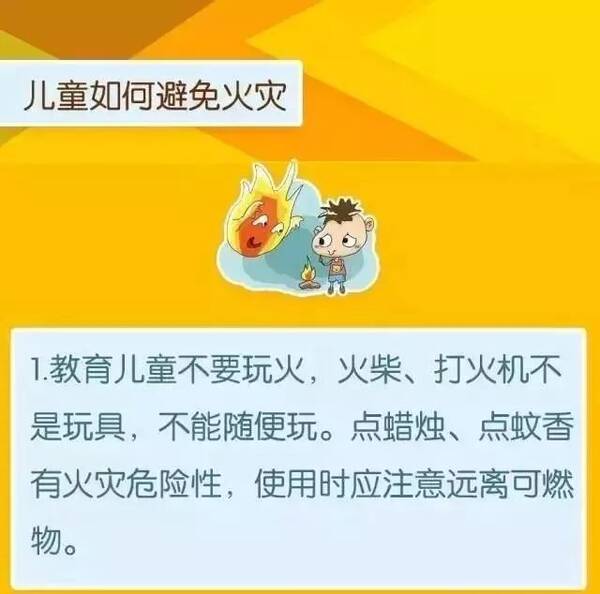预防儿童引发火灾应重视对儿童进行消防安全知识教育,儿童该