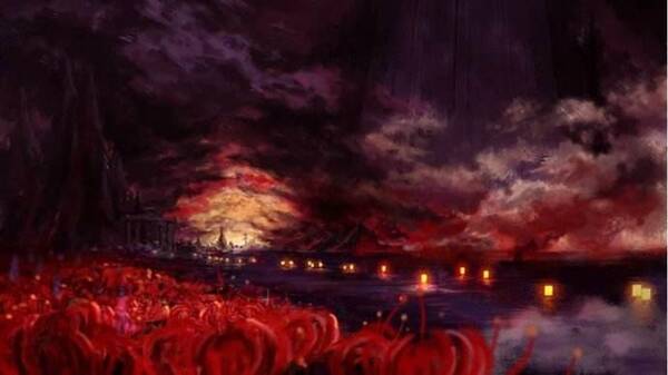 奈何桥彼岸花,他化作了叶,她化作了花