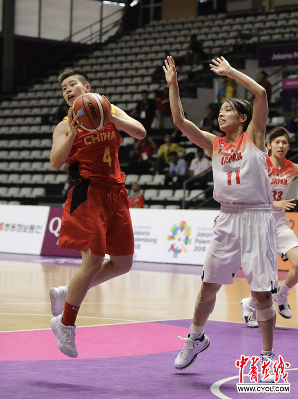 亚运会女篮小组赛 中国队战胜日本队