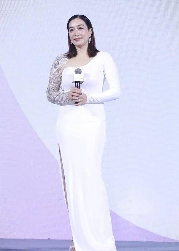 48岁钟丽缇一袭白衫胖出新高度,和怀孕时的霍