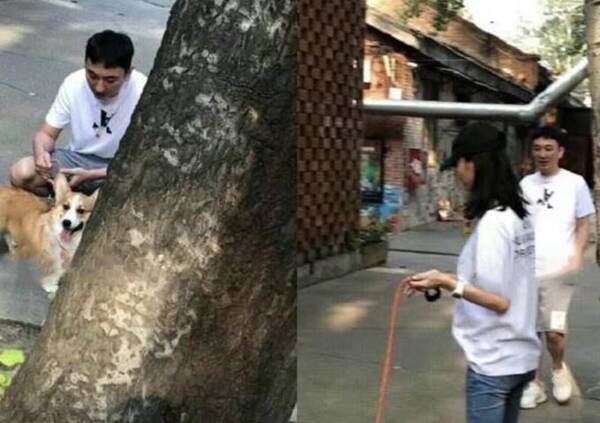 王思聪女友疑似陈雅婷，为她撑伞带她遛狗，网友:这个女人不简单