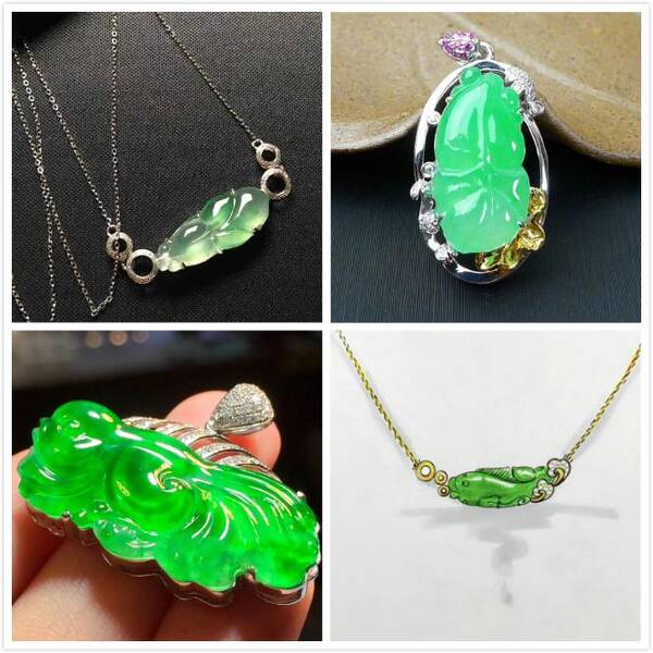 灵动· 翡翠动物小精品的镶嵌款式,栩栩如生之美