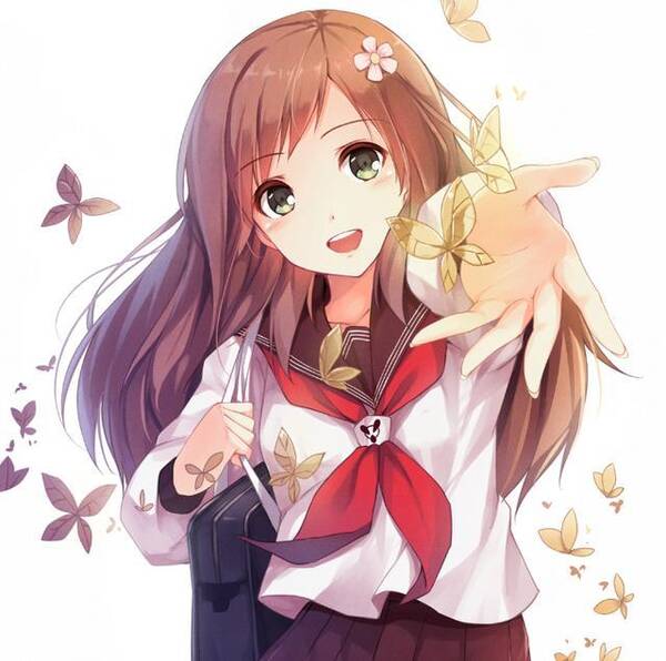 头像&联盟圈动漫(花见花开的花季少女 ) 小圆圈本期分享二次元动漫美