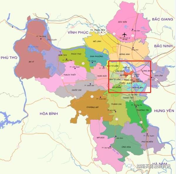 越南房产:河内房产投资指南-区域介绍篇