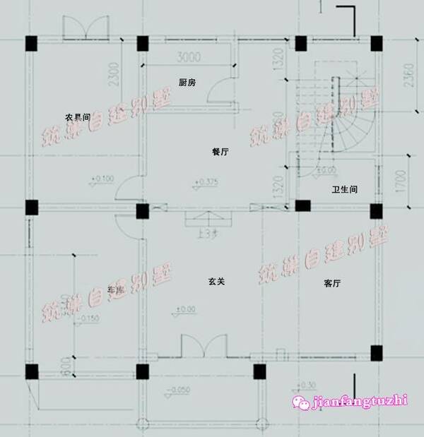 120平米农村三层接地气自建房设计图效果图